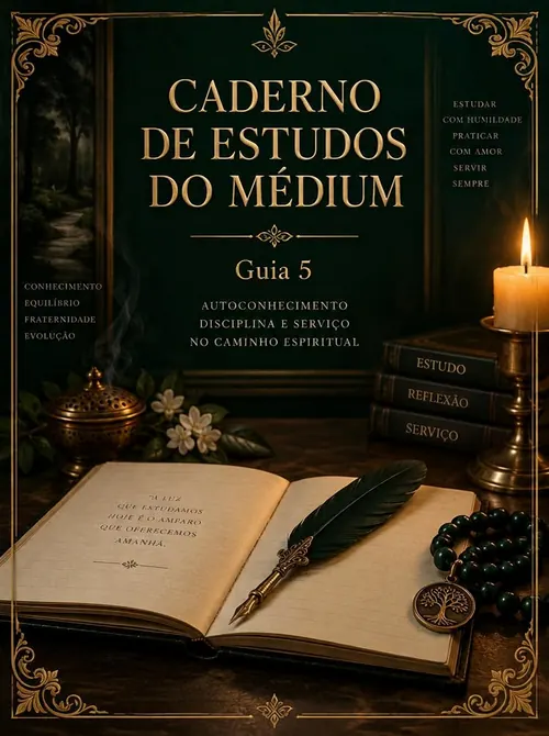 Capa do guia Caderno de Estudos do Médium